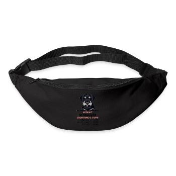 Ohne Schnauzer ist alles doof - Gürteltasche - Schwarz - Vorne