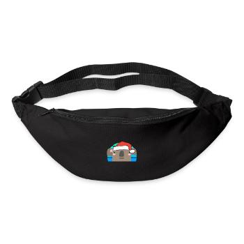 Koala de Noël - Sac banane - noir - Devant
