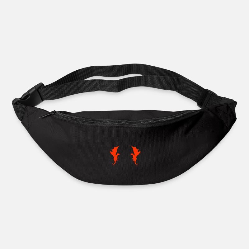Dragon Dragon Pattern - Bum bag - black