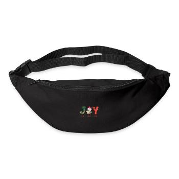 Frohe Weihnachten Weihnachtsmann Hohoho - Gürteltasche - Schwarz - Vorne