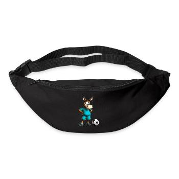 Esel Fussball - Gürteltasche - Schwarz - Vorne
