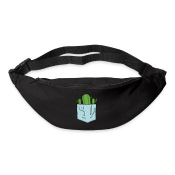 Pocket cactus plant breast pocket style - Bum bag - black - Front