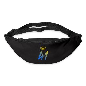 41 Couronne numérique - Sac banane - noir - Devant