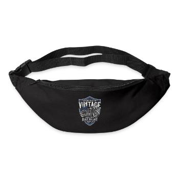 1975 Vintage Born Motorcycle Birthday Gift - Bum bag - black - Front