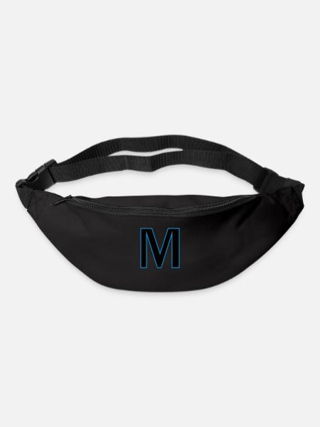 lettre M vecteur - Sac banane - noir