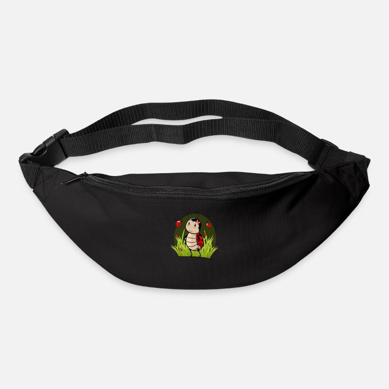 Marienkäfer im Gras - Gürteltasche - Schwarz