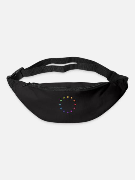 Europe EU Flag Flag Rainbow Pride - Bum bag - black