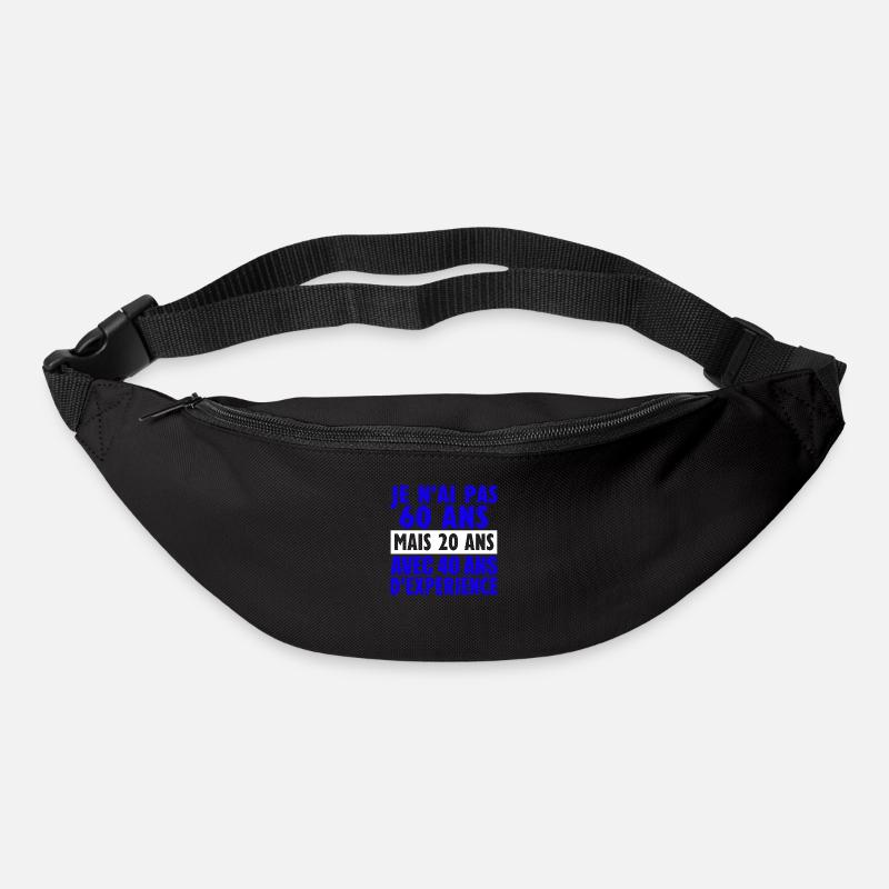 60 ans - Sac banane - noir