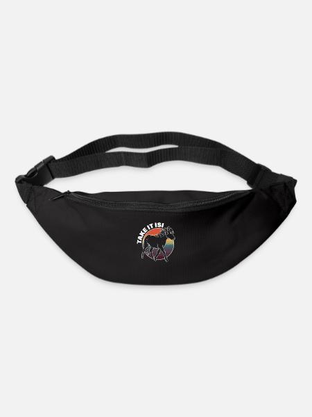 Icelandic horse pony - Bum bag - black
