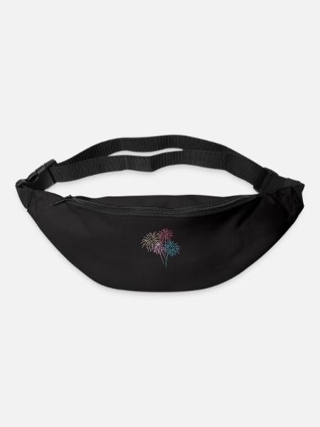 Feux d’artifice - Sac banane - noir