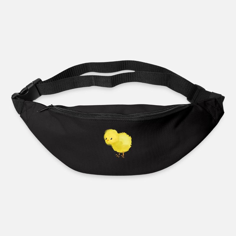 Les poussins - Sac banane - noir