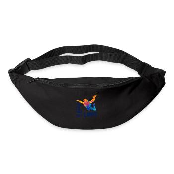 Skydive parachutiste Skydiver Chute libre - Sac banane - noir - Devant