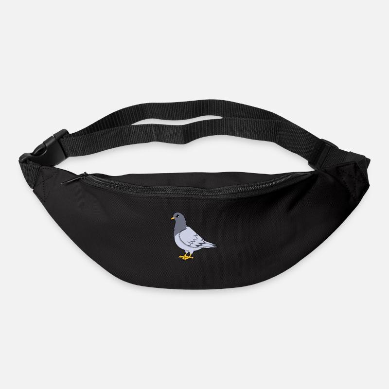 Taube - Gürteltasche - Schwarz