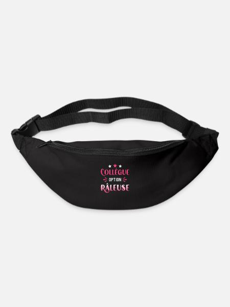 Collègue option râleuse. Cadeau collègue femme - Sac banane - noir
