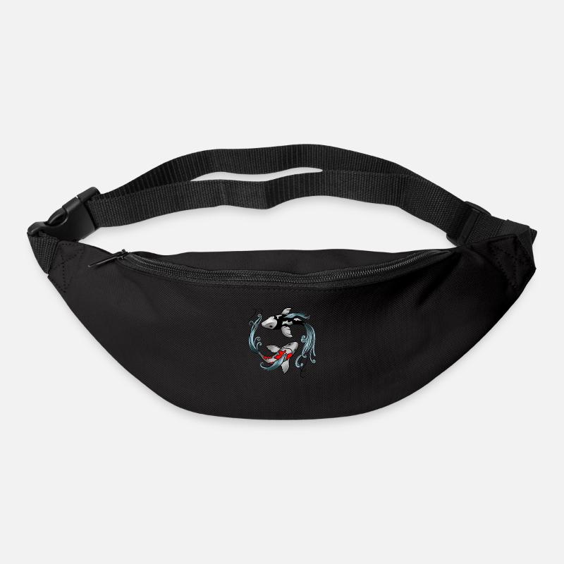 Koi Fish Yin Yang - Bum bag - black