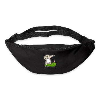 dab dabbing koala golf cute gift baby animal - Bum bag - black - Front
