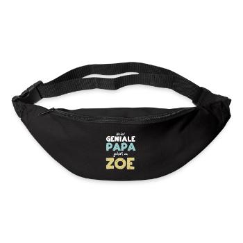 Dieser Geniale Papa Gehört Zu Zoe - Gürteltasche - Schwarz - Vorne
