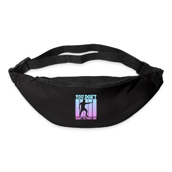Tu ne veux pas me combattre - Sac banane - noir - Devant