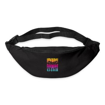Keep the Beach clean - Gürteltasche - Schwarz - Vorne
