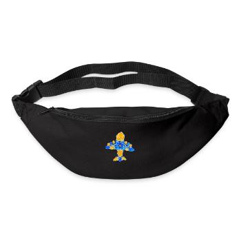 Mriya. AN 225. Petrykivka painting. Ukrainian art. - Bum bag - black - Front