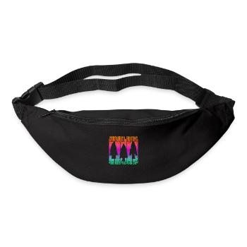 Chasse à la pointe de flèche - Sac banane - noir - Devant