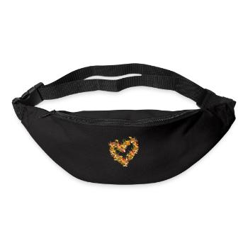 cueillette de champignons automne nature cueilleur de champignons ami de la nature - Sac banane - noir - Devant