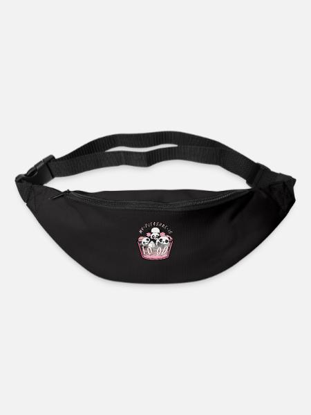 Pandas - Sac banane - noir