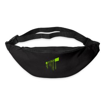 fearless Text Quote Design - Bum bag - black - Front