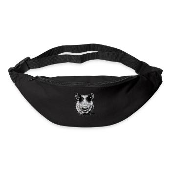 Guinea pig cool sunglasses funny design 2 - Bum bag - black - Front