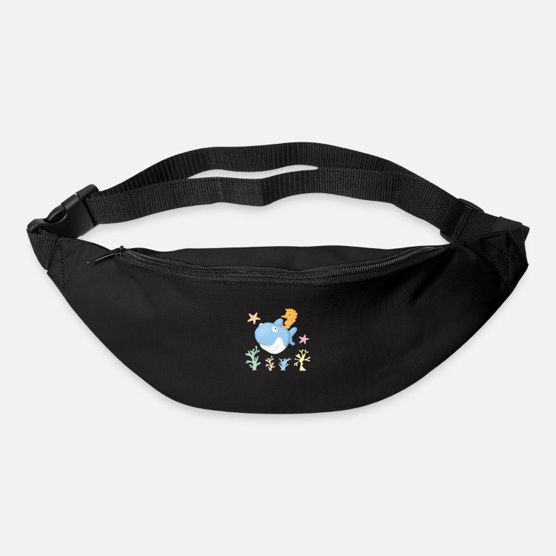 Hyppopcampal shark - Bum bag - black