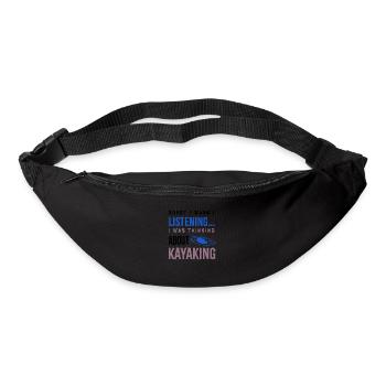 Thinking About Kayaking Canoe Whitewater Kayak - Bum bag - black - Front