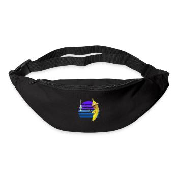 Poisson pêcheur à la banane - Sac banane - noir - Devant