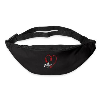 beau père cœur - Sac banane - noir - Devant