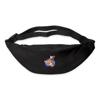 Piggy in Paradise Pizza - Gürteltasche - Schwarz - Vorne