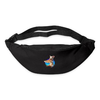 Piggy in Paradise Pizza - Gürteltasche - Schwarz - Vorne