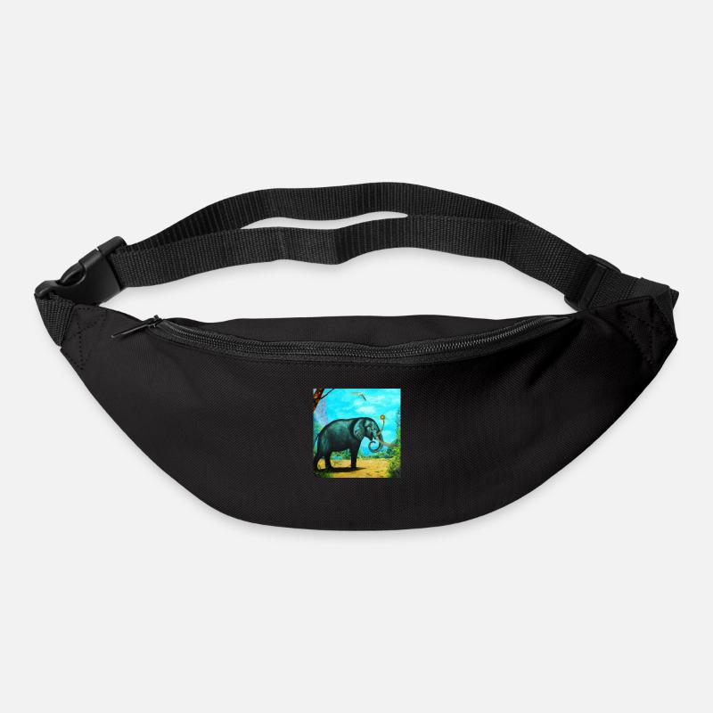 help_for_elephants_01 - Gürteltasche - Schwarz