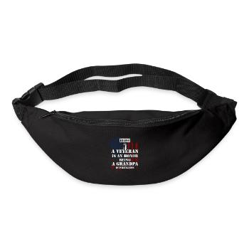 Being A Veteran Is An Honor Bein... - Gürteltasche - Schwarz - Vorne