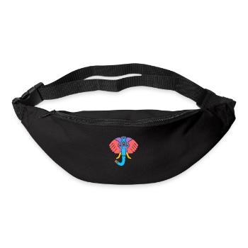 Symbol of an Indian elephant, culture of India - Bum bag - black - Front