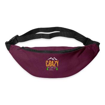 Crazy Road Trip Crew | Vacation Travel - Bum bag - burgundy - Front
