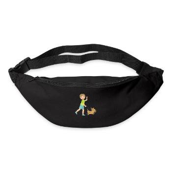 Hund - Gürteltasche - Schwarz - Vorne