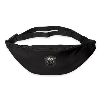 Hugin et Munin, les corbeaux, les Vikings d’Odin - Sac banane - noir - Devant