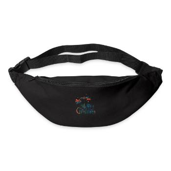 Weihnachten Weihnachtsmann Weihnachtsmann ungezogene Feiertage Winter - Gürteltasche - Schwarz - Vorne