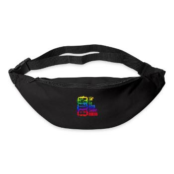 Courir, Courir, Exercice, Course, Homme Fort, Femme, Sprint - Sac banane - noir - Devant