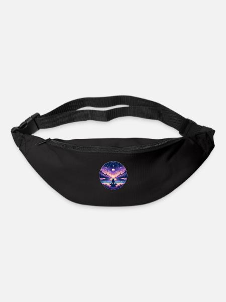 Serene Meditation Design - Bum bag - black