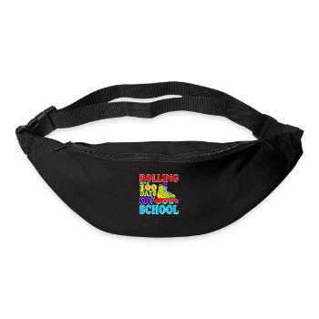 ROLLING INTO 100 DAYS OF SCHOOL - Bum bag - black - Front