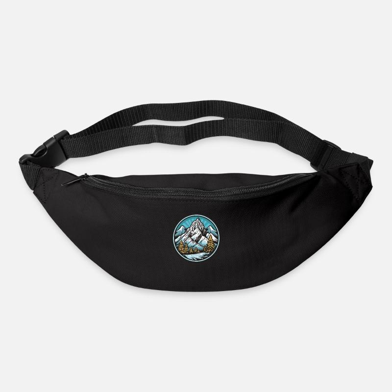 Berge - Gürteltasche - Schwarz