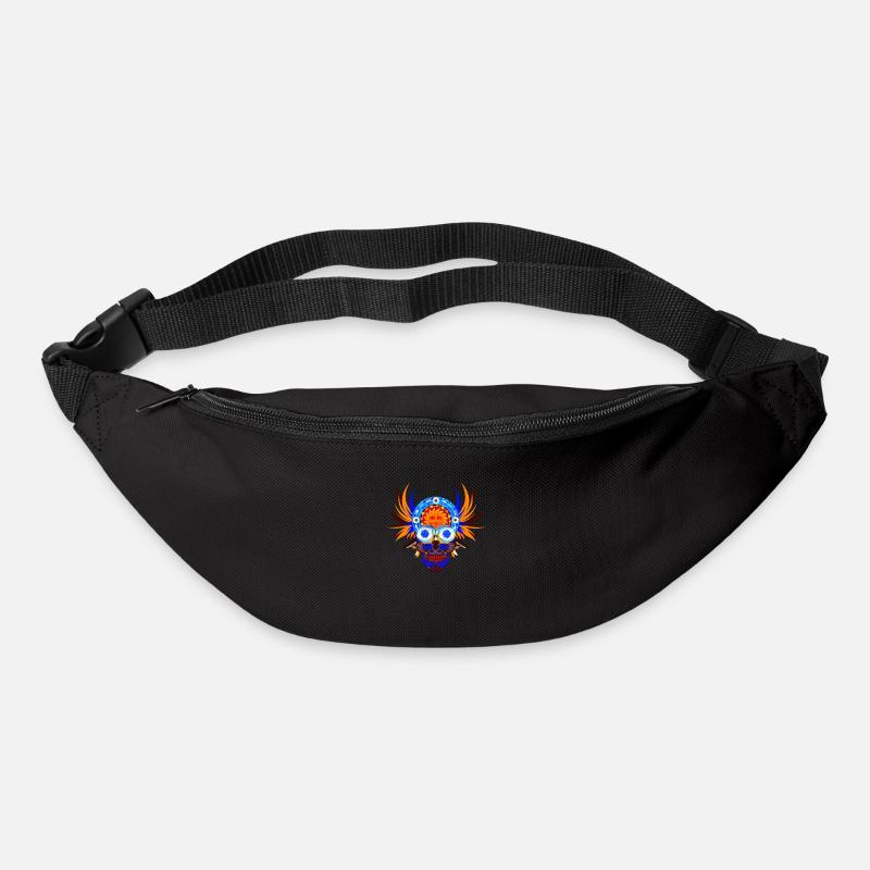 Schädel 15 - Gürteltasche - Schwarz