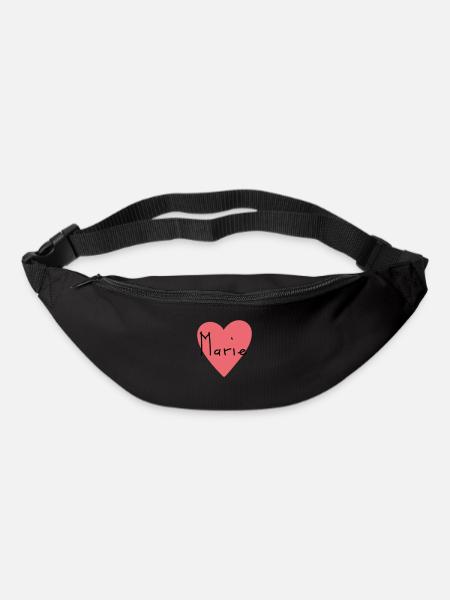 Prénom Marie Gift - Sac banane - noir