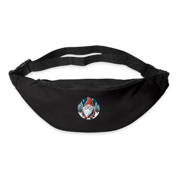 Christmas gnome - Bum bag - black - Front