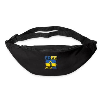 Ukraine Peace Flag No War - Bum bag - black - Front
